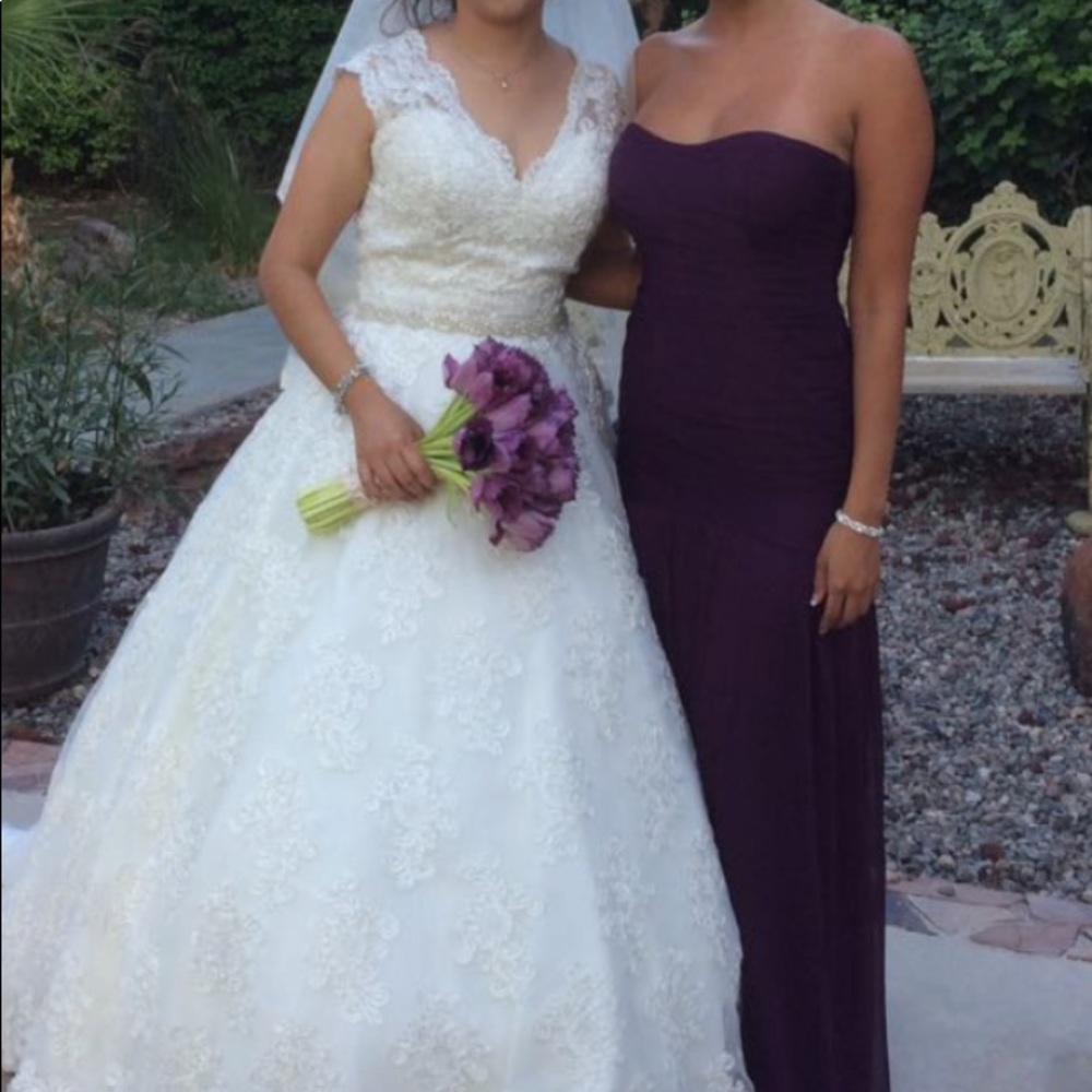 Purple bridesmaid dress